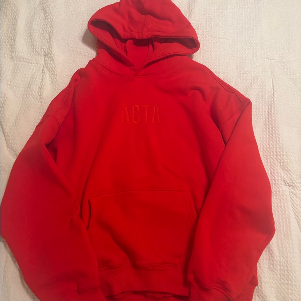 ACTA Women's Red Hoodie Size Medium. Never worn.